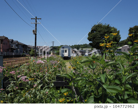 夏の天竜浜名湖鉄道天竜二俣駅構内の風景 夏の天竜浜名湖鉄道天竜二俣駅構内の風景 104772962