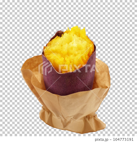 焼き芋のイラスト リアル 104773191