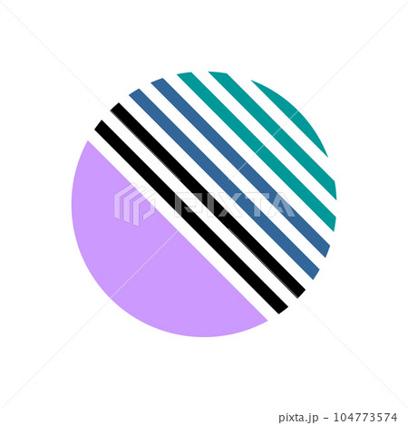 Abstract Geometric Circle Design Element. Vector Art. 104773574