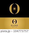 Letter Monogram O Star Sun in Modern Luxury Logo 104773757