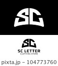 Letter Monogram S C SC CS in Simple Modern Logo 104773760