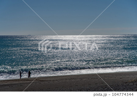 海の煌めき【熊野灘・七里御浜海岸】 104774344