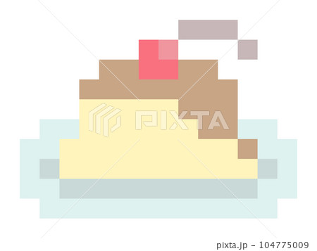 プリンのドット絵 104775009