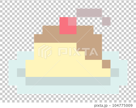 プリンのドット絵 104775009
