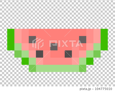 スイカのドット絵 104775010