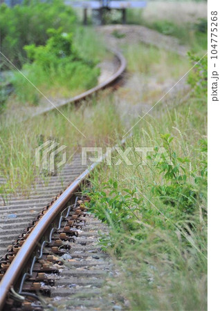 鉄道廃線跡の線路 鉄道廃線跡の線路 104775268