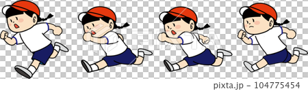 girl in gym clothes running girl in gym clothes running 104775454