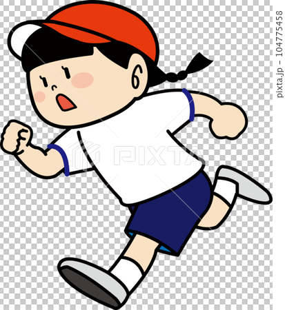 Girl in gym clothes running 04 Girl in gym clothes running 04 104775458