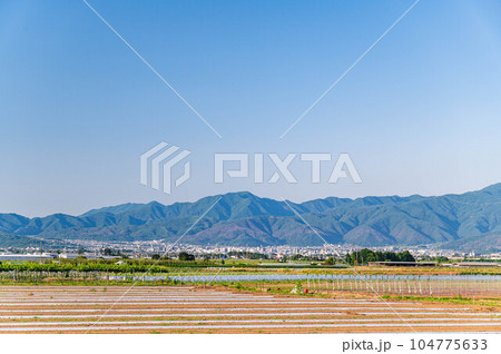 初夏の山形村からの自然風景 初夏の山形村からの自然風景 104775633