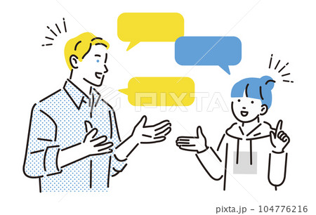 人物 英会話をする子供 人物 英会話をする子供 104776216