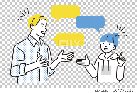 人物 英会話をする子供 人物 英会話をする子供 104776216