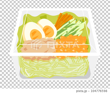 使い捨て容器の野菜サラダ ツナコーン 使い捨て容器の野菜サラダ ツナコーン 104776598