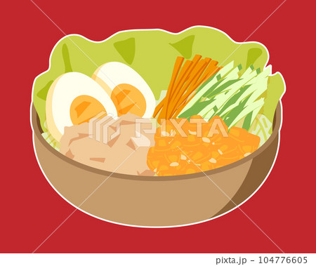 野菜サラダ ツナコーン 白フチあり 野菜サラダ ツナコーン 白フチあり 104776605