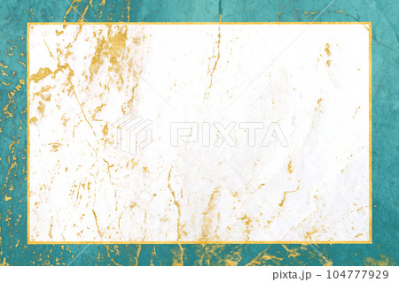 ocean marble rectangle outside and white marble rectangle inside with mineral gold and gold border on surface ocean marble rectangle outside and white marble rectangle inside with mineral gold and gold border on surface 104777929