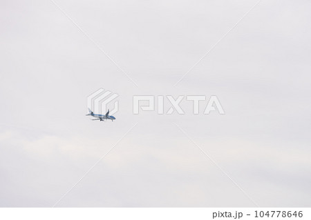 Nice, France - March 8 2023: Airplane KLM Royal Dutch Airlines Cityhopper Embraer 175 approaching Cote dAzur aiport 104778646