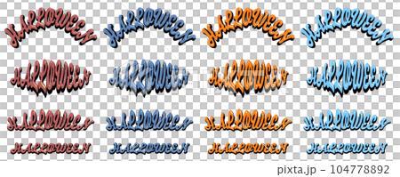 HALLOWEEN letter material set HALLOWEEN letter material set 104778892