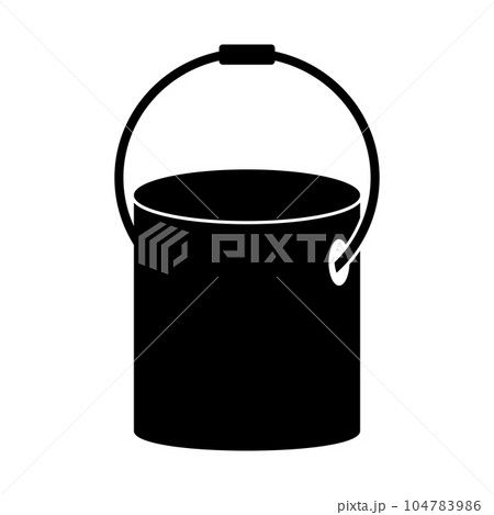 bucket icon vector 104783986