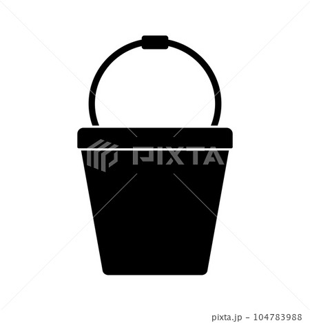 bucket icon vector 104783988