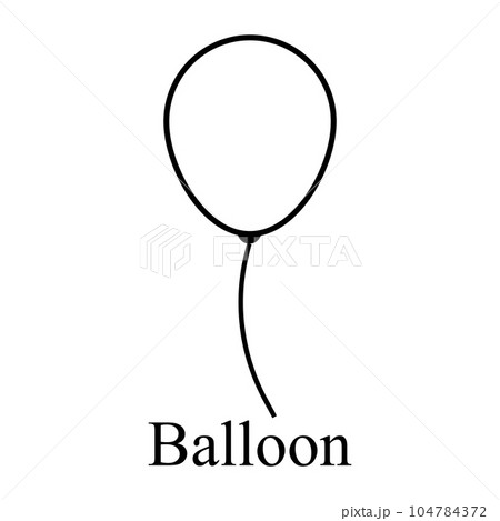 balloon icon vector 104784372