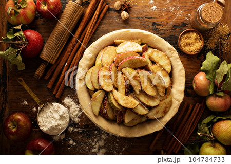 Making apple pie Making apple pie 104784733