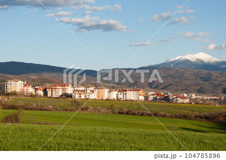 Country landscape, outskirts of Blagoevgrad, Bulgaria Country landscape, outskirts of Blagoevgrad, Bulgaria 104785896