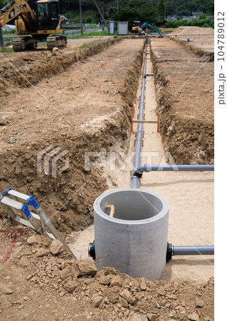 新興住宅地 ライフラインの整備 新興住宅地 ライフラインの整備 104789012