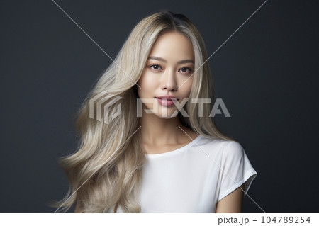 金髪女性 104789254