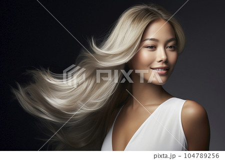 金髪女性 104789256