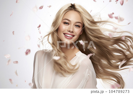 金髪女性 104789273