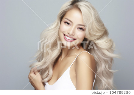 金髪女性 金髪女性 104789280