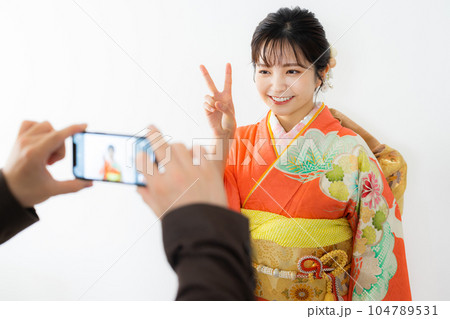 振袖　成人式　 　 104789531