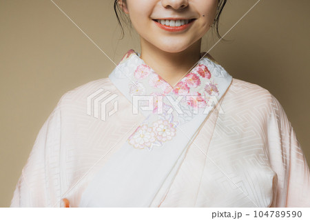 振袖　長襦袢　刺繍半襟 104789590