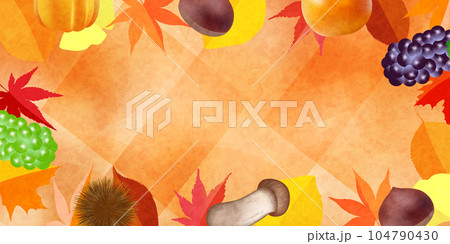 紅葉　もみじ　味覚　秋　背景	 104790430