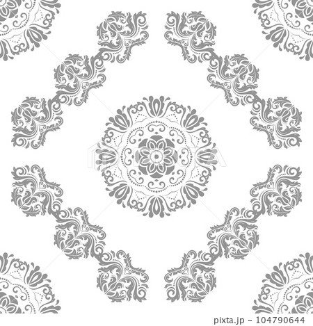 Orient Damask Seamless Background With Arabesques 104790644