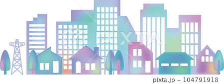 街並みビル群 104791918