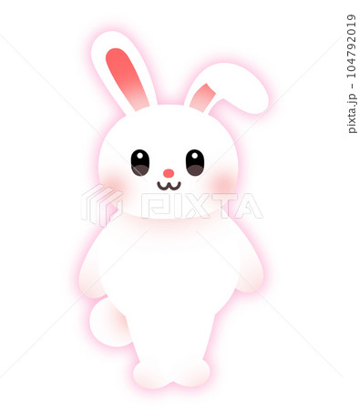かわいいうさぎのキャラクター かわいいうさぎのキャラクター 104792019