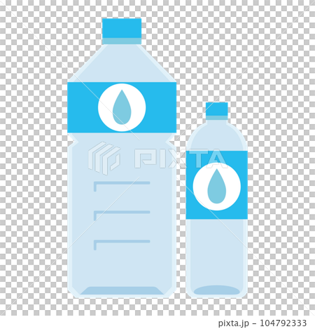 Vector Cartoon Illustration - Small Plastic Bottle. Stock Vector