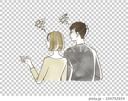 Man and woman in need 104792654