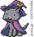 cute halloween cartoon pixel art style, 8 bit graphic isolated png 104793486