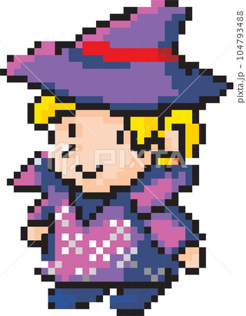 cute halloween cartoon pixel art style, 8 bit graphic isolated png 104793488