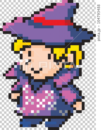 cute halloween cartoon pixel art style, 8 bit graphic isolated png 104793488