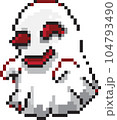 cute halloween cartoon pixel art style, 8 bit graphic isolated png 104793490