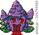 cute halloween cartoon pixel art style, 8 bit graphic isolated png 104793492