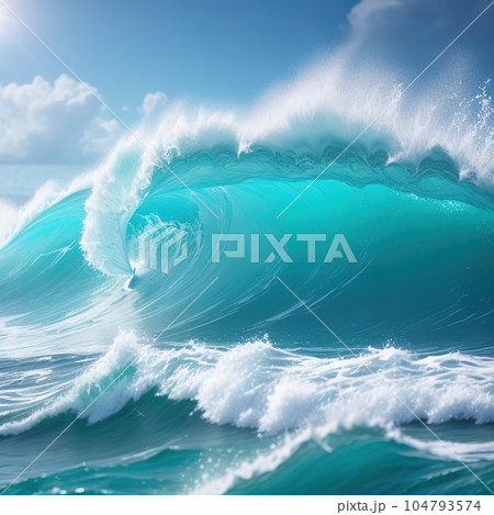 wave in ocean 104793574