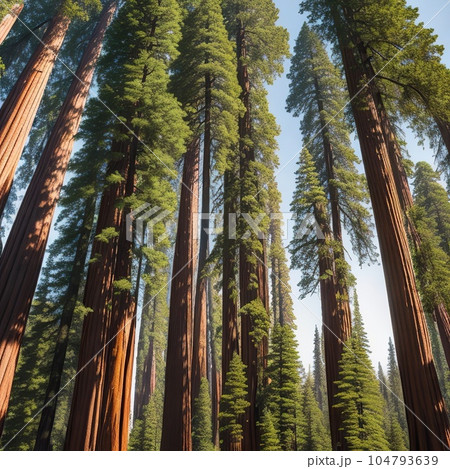 pine forest in the spring pine forest in the spring 104793639