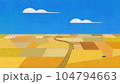秋の田園風景、収穫の秋 104794663