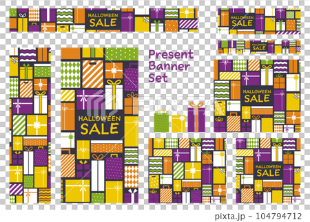 橫幅套裝_禮物盒_萬聖節 104794712