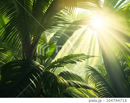 palm tree with sky background palm tree with sky background 104794718