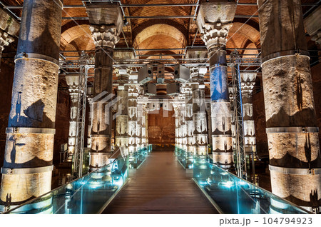 Theodosius cistern in Istanbul, Turkey 104794923