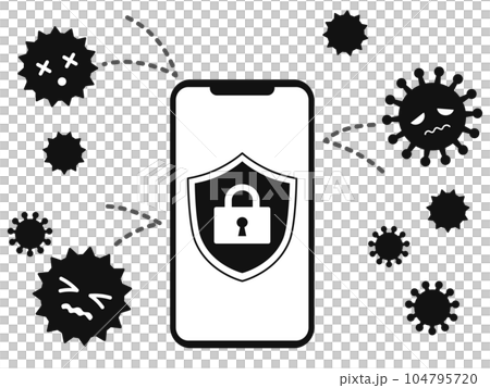 Smartphone security to protect against viruses Smartphone security to protect against viruses 104795720